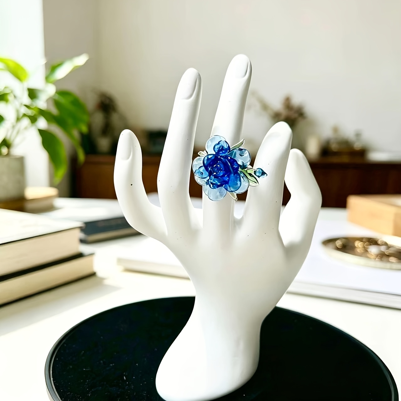 Zibo Glazed Ornament Ring, Handmade Glass Gift